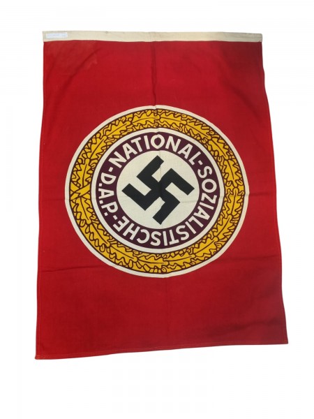 Original NSDAP Fahne 60x90cm Gestempelt