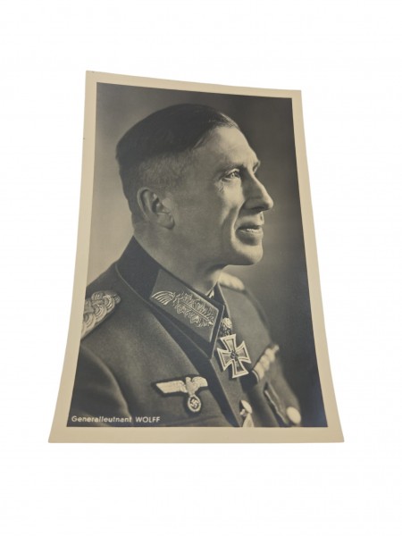 Generalleutnant Wolff Postkarte