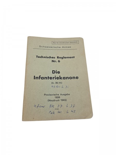 CH-Armee Die Infanteriekanone Ik 35/41
