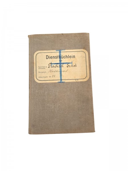 CH-Armee Trachsel Ernst 1893 1x Dienstbüchlein