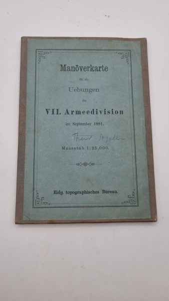 CH-Armee Manöverkarte 1881