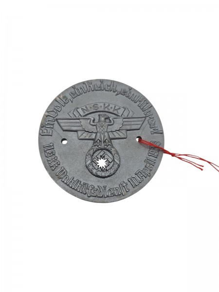Original NSKK Plakette selten Durchmesser 7cm