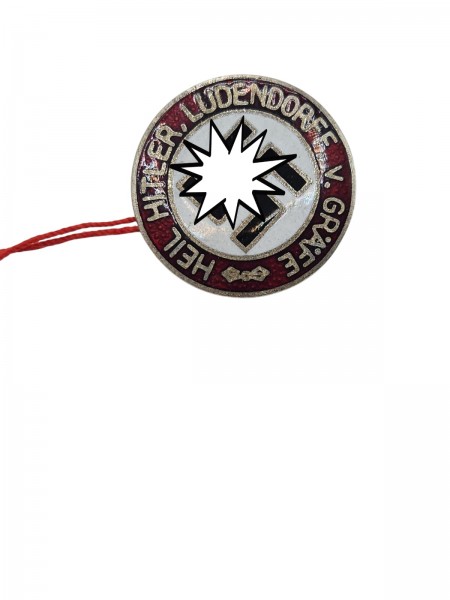NSDAP Heil Hitler Ludendorff Graefe Abzeichen M1/4 RZM