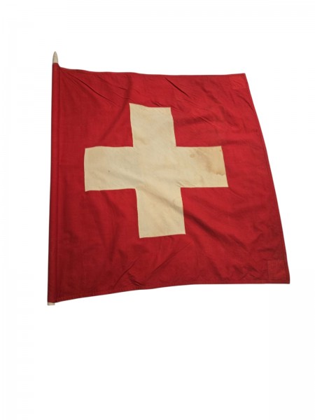Alte Schweizer Fahne ca. 120x100cm