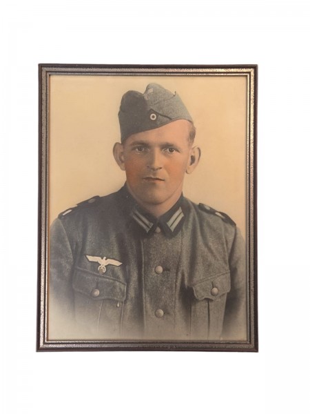 Original Wehrmacht Landser Bild 32x43cm