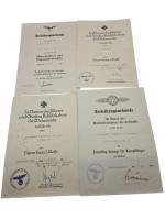 Luftwaffe Urkunde Konvolut Luftwaffe Urkunde Konvolut