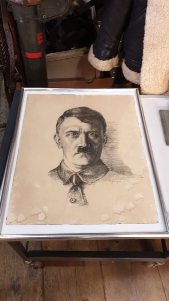 Orginal Adolf Hitlerbild neuer Rahmen 41 x 52cm