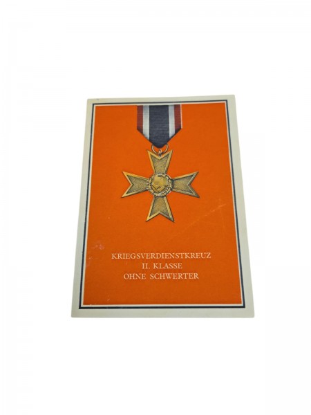 Kriegsverdienstkreuz 2.Klasse ohne Schwerter Postkarte