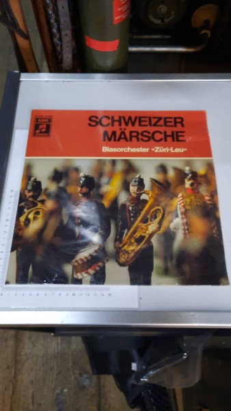 Schallplatte CH-Armee Schweizer Märsche Blasorchester