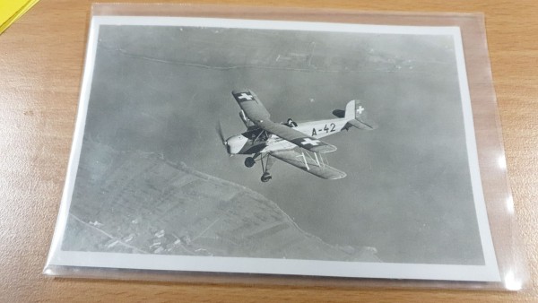 Postkarte CH-Luftwaffe Bücker Jungmann