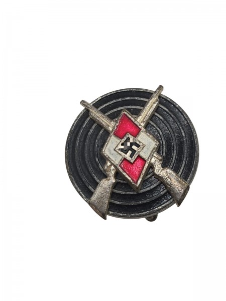 Hitlerjugend Schiessabzeichen HJ mit Herstellernummer