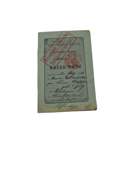 Reisepass Besetzte gebiete