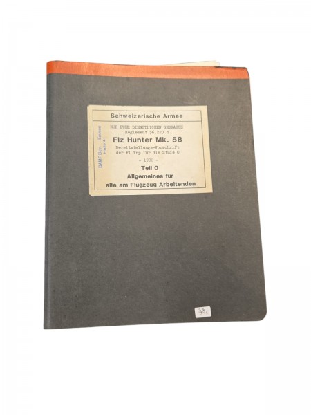 CH-Armee Flz Hunter Mk.58 Reglement