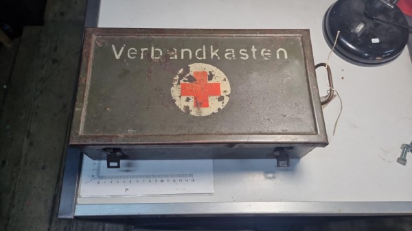 Wehrmachts Fahrzeug Verbandkasten Top Zustand