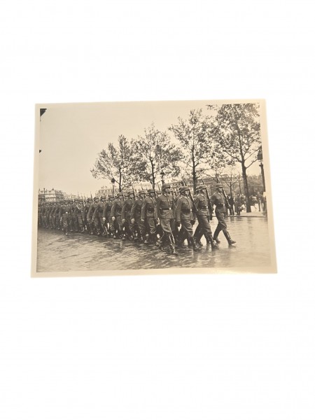 Original Bild Paris SS Polizei Division 24x18cm