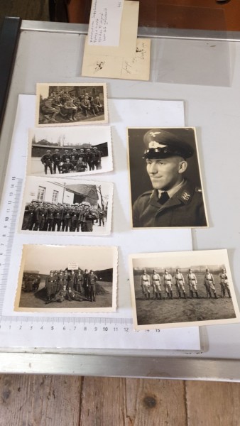 Konovolut von Sepp Schuler Fotos und Karten von der Fliegerei zur SS gewechselt