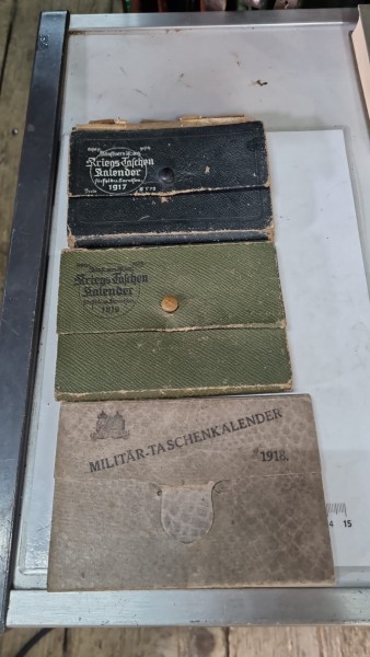 3 Deutsche Taschenkalender 1 Weltkrieg 1916/17/18