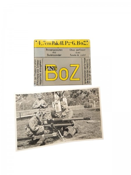CH-Armee IK 4,7cm Foto und Tafel