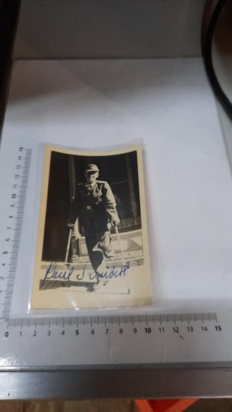 Orginal Ritterkreuzträger Postkarte mit orginal Unterschrift