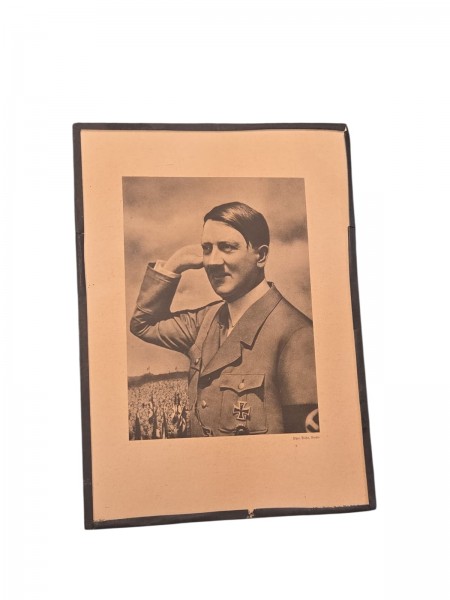 A.Hitler Bild 1938 mit Widmung ca.21x29cm