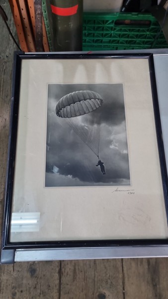 Orginal Fallschirmspringer Bild 40x30cm