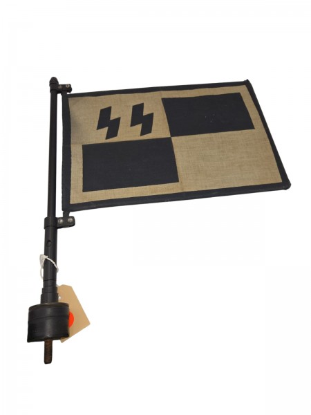 SS General Auto Standarte Original Fahne ist 30x20cm