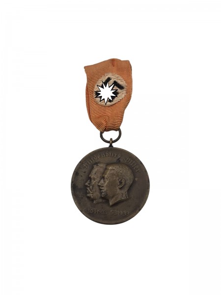 Original Hindenburg Hitler Medaille selten