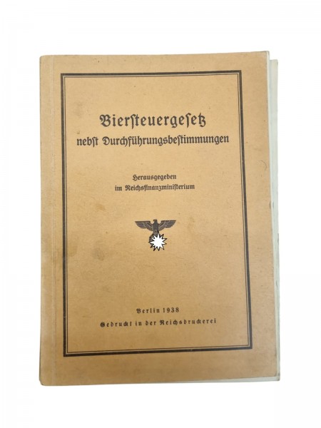 Deutsches Biersteuergesetz 1938