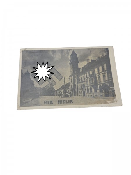 3.Reich Post Karte Heil Hitler