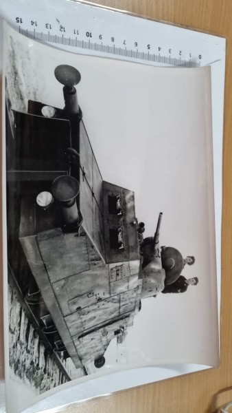 Orginal Kriegsberichter Panzerzug Bild beschriftet