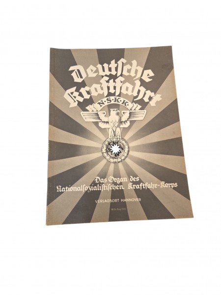 Deutsche Kraftfahrt, Zeitschrift des NSKK Mitte Aug.1937