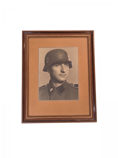 Foto Gerahmt SS-Toten Soldat 40x31cm