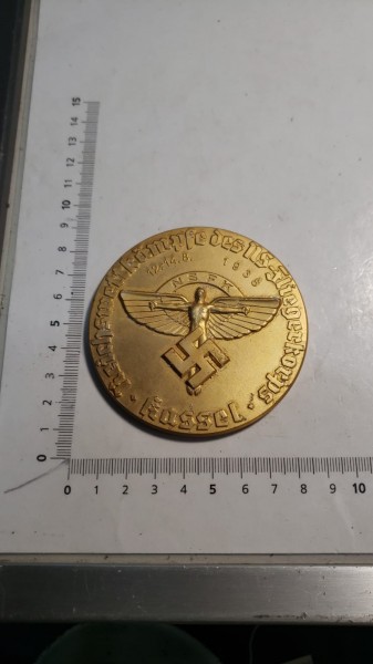 Original NSKK Medaille Alu