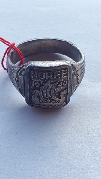 NORGE 1940 5th Norwegian Wiking Div. Silberring