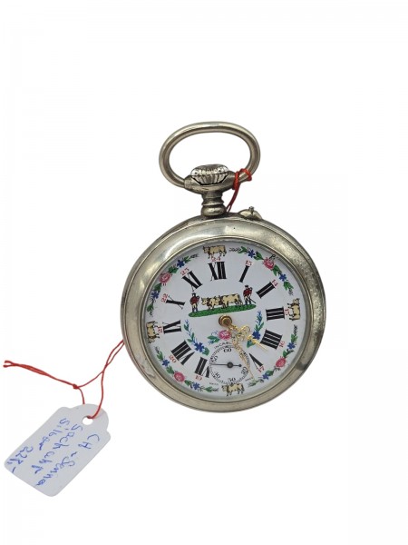 CH-Sennen Sackuhr Silber