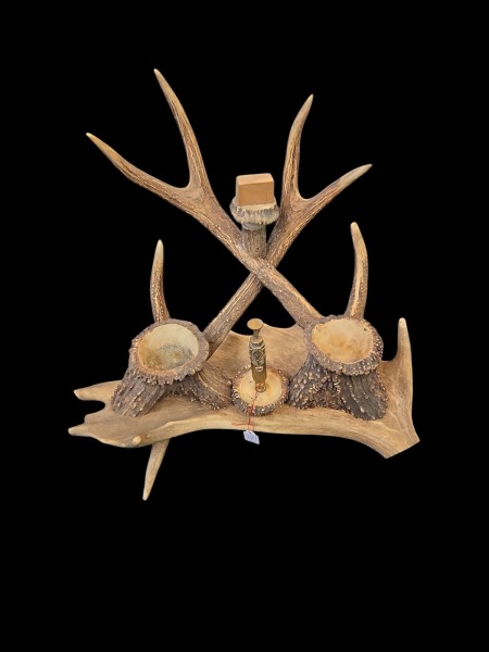 3.Reich Jäger Raucher Geweih Set