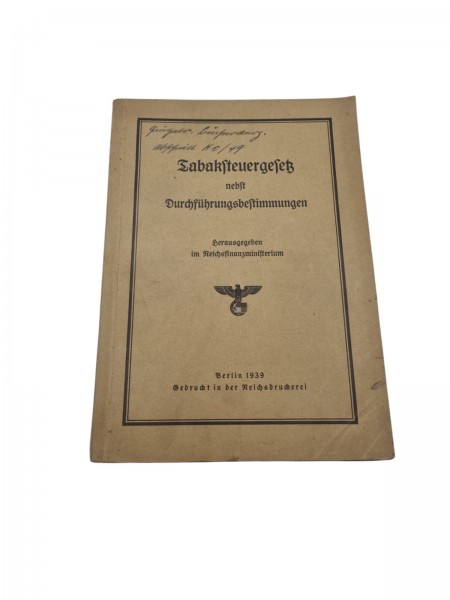 Tabaksteuergesetz 1939