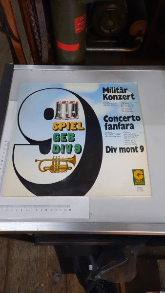 Schallplatte CH-Armee Militär Konzert Spiel GEB DIV 9