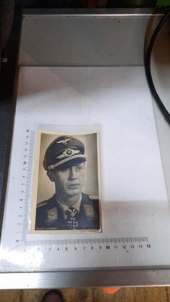 Orginal Ritterkreuzträger Postkarte Luftwaffe Reinert