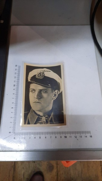 Orginal Ritterkreuzträger Postkarte Marine Kapitänleutnant Topp