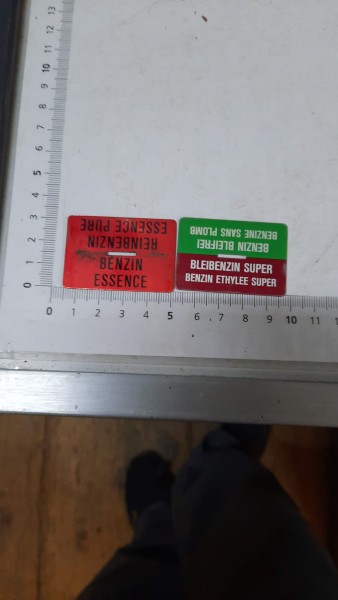 Schild für Kanister Benzin