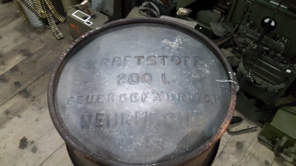 Wehrmachts Kraftstofffass 200l selten