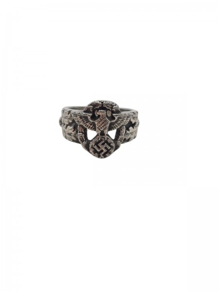 Polizei SS Ring Silber Innenbeschriftet