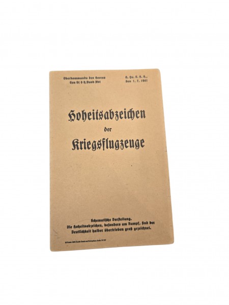 Wehrmacht Flugzeug Erkennungs Heft