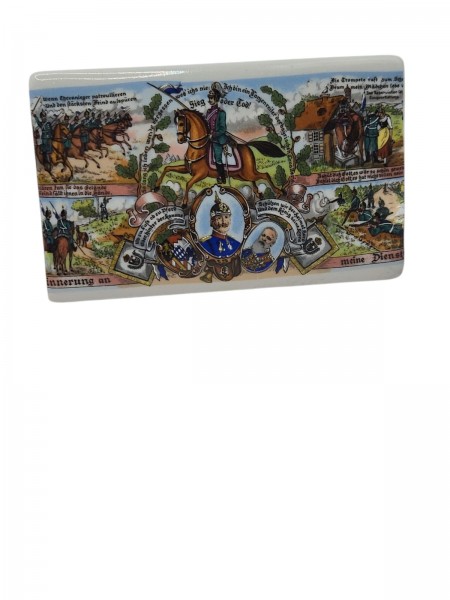 Erinnerungs Tafel 1.WK 10,5x6,5cm
