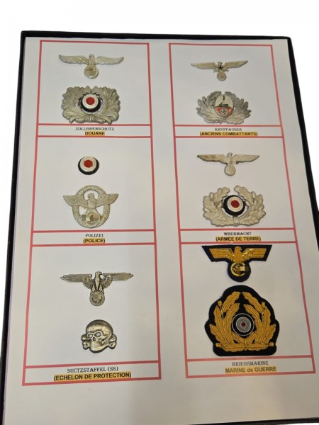 Konvolut von Luftwaffen bis zum Kriegsmarine Abzeichen Splinten Hinten Fehlen