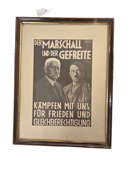 Originale Druck Rahmen aus der Zeit 42x32cm