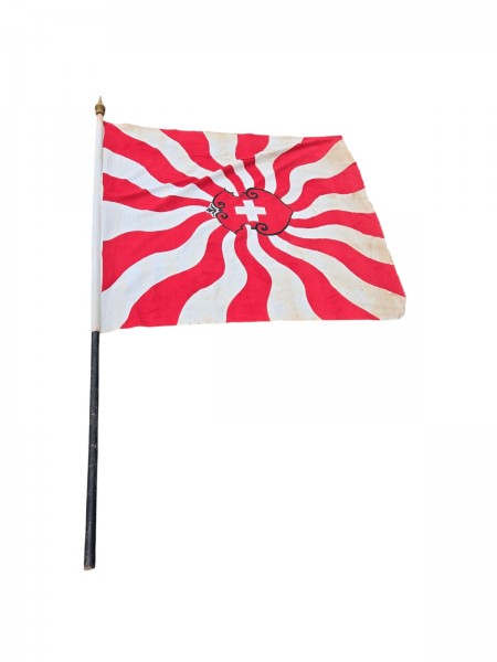 Alte Schweizer Fahne Stange 2,40m Lang