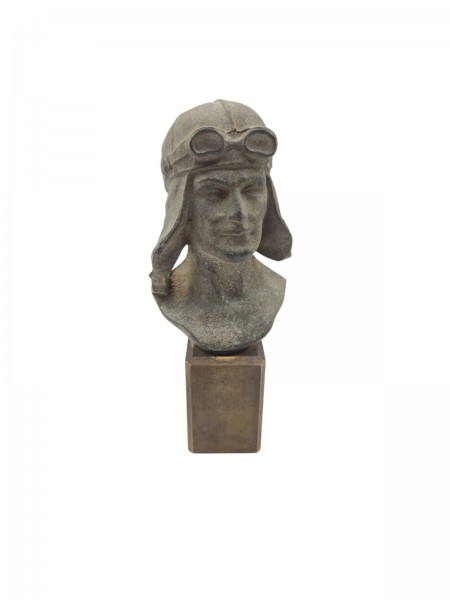Pilot Stein Messing 16cm hoch Deutsch