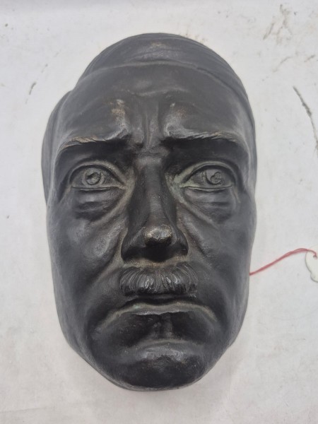 Original Bronze Adolf Hitler Maske Signiert